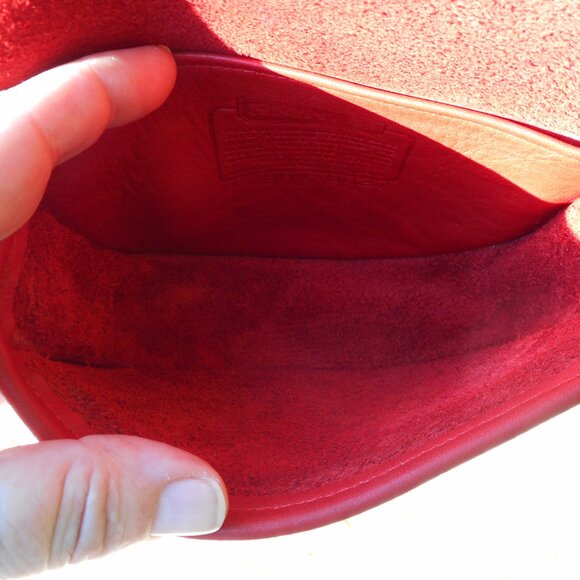 Vintage Coach NYC Mini Bag EUC Pre 1994, 9825 in Red - Picture 7 of 9